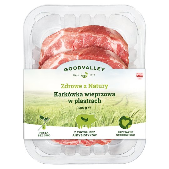 Goodvalley Karkówka wieprzowa plastry 400 g