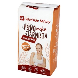 Gdańskie Młyny Mąka pełnoziarnista pszenna 1 kg