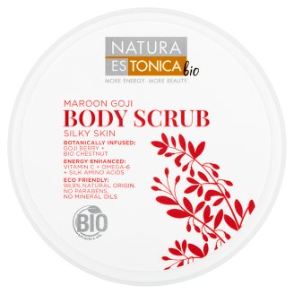 Natura Estonica Bio Scrub do ciała jedwabista skóra Jagody goji 300 ml