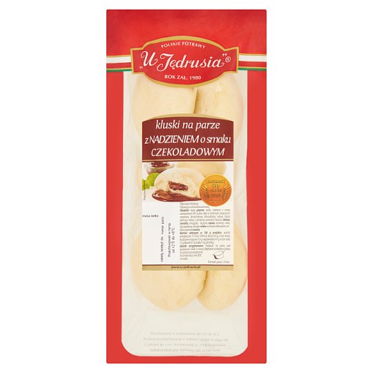 U Jędrusia Kluski na parze z nadzieniem o smaku czekoladowym 300 g
