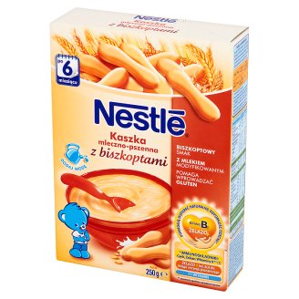 Nestlé Kaszka mleczno-pszenna z biszkoptami po 6 miesiącu 250 g