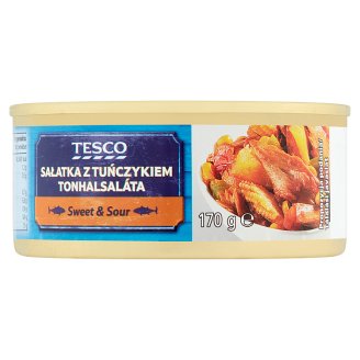 Tesco Sweet & Sour Sałatka z tuńczykiem 170 g
