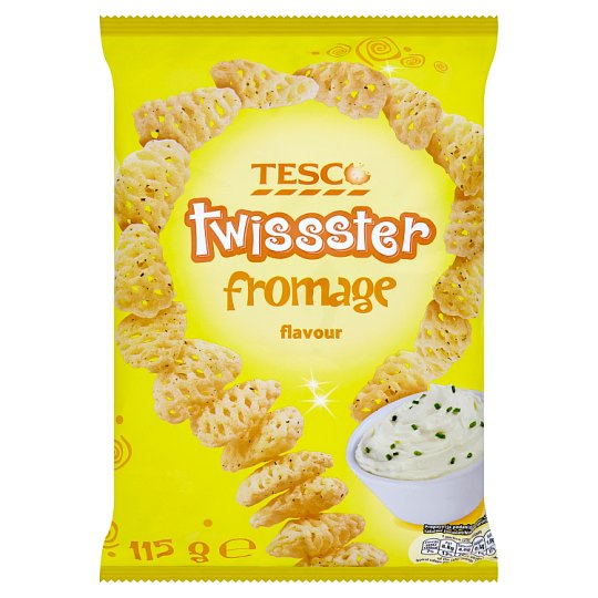 Tesco Chrupki ziemniaczane o smaku sera fromage 115 g