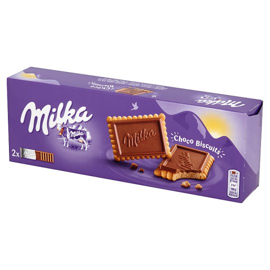Milka Choco Biscuit Herbatniki z czekoladą mleczną z mleka alpejskiego 150 g