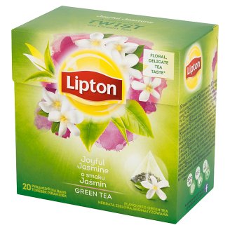 Lipton o smaku Jaśmin Herbata zielona aromatyzowana 34 g (20 torebek)