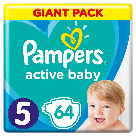 Pampers Active Baby Rozmiar 5, 64 pieluszki, 11-16 kg