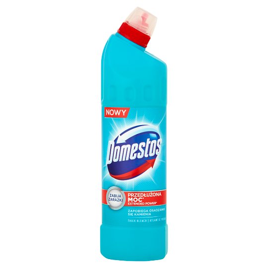 Domestos Przedłużona Moc Atlantic Fresh Płyn czyszcząco-dezynfekujący 750 ml