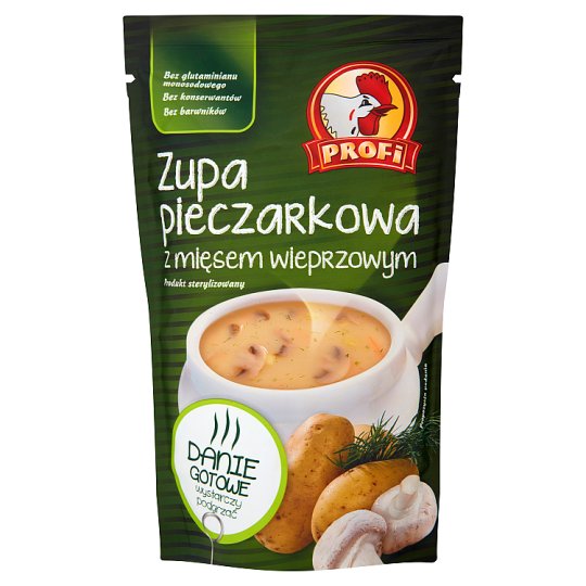 Profi Zupa pieczarkowa z mięsem wieprzowym 450 g