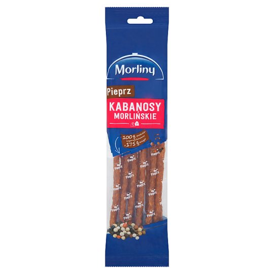 Morliny Kabanosy morlińskie pieprz 105 g