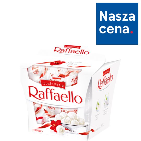 Raffaello Chrupiący wafelek z kokosem i całym migdałem w środku 150 g