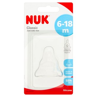 NUK Classic Antykolkowy smoczek do butelki L 6-18 m