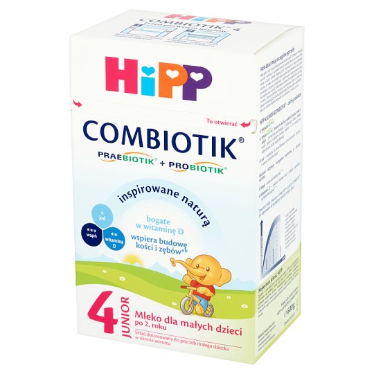 HiPP Junior Combiotik 4 Mleko dla małych dzieci po 2. roku 600 g