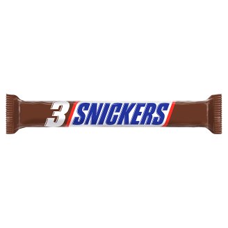 Snickers Trio Baton z nadzieniem i orzeszkami ziemnymi w karmelu i czekoladzie 112,5 g (3 sztuki)