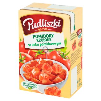 Pudliszki Pomidory krojone w soku pomidorowym 390 g