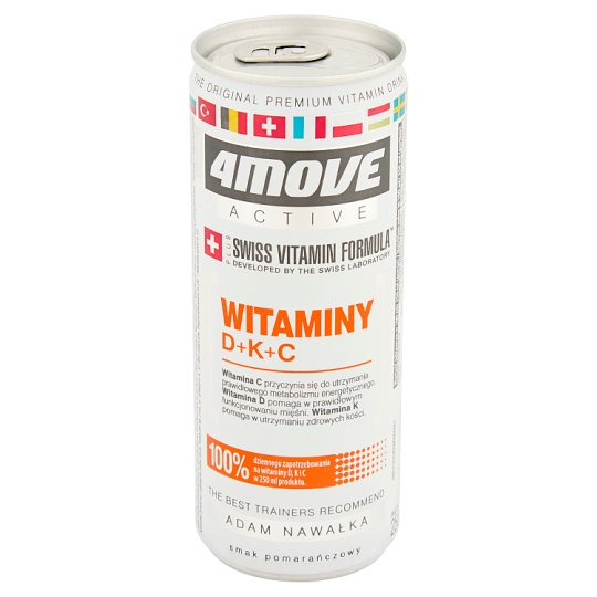 4Move Active Witaminy D+K+C Napój gazowany 250 ml