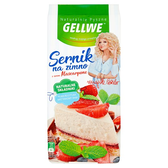 Gellwe Naturalnie Pyszne Sernik na zimno z serem Mascarpone 170 g