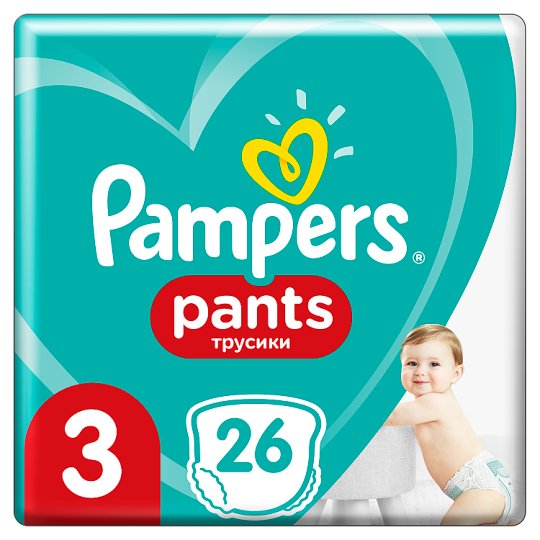 Pampers Pants, Rozmiar 3, 26 Pieluchomajtek