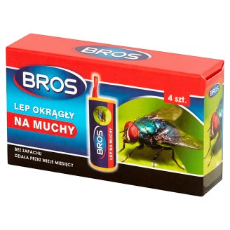 Bros Lep okrągły na muchy 4 sztuki