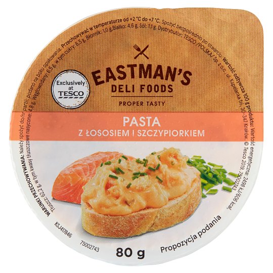 Eastman's Deli Foods Pasta z łososiem i szczypiorkiem 80 g