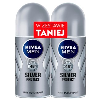 NIVEA MEN Silver Protect 48h Antyperspirant w kulce 2 x 50 ml