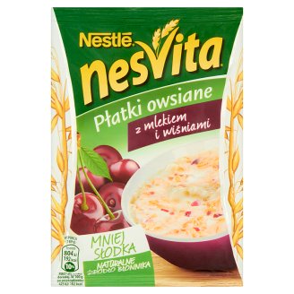 Nesvita Płatki owsiane z mlekiem i wiśniami 49 g