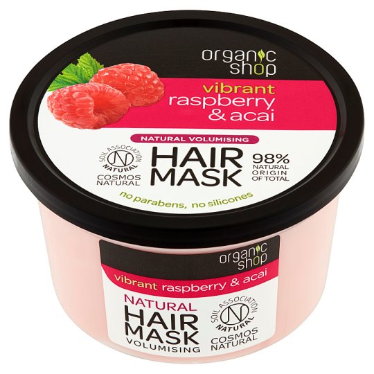 Organic Shop Maska nadająca objętość malina & acai 250 ml