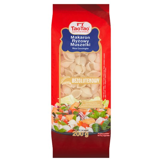 Tao Tao Makaron ryżowy muszelki 200 g