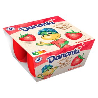 Danone Danonki truskawka Twarożek 200 g (4 sztuki)