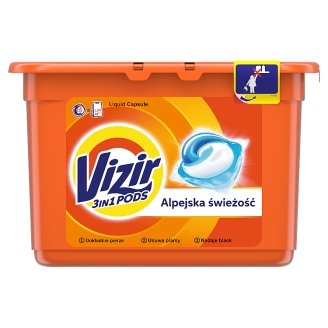 Vizir Alpine Fresh Kapsułki do prania, 15 prań