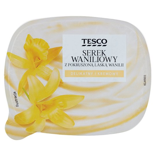 Tesco Vanilla with Crushed Vanilla Stick Fromage Frais 150 g