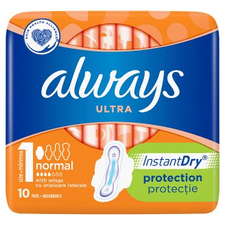 Always Ultra Normal (rozmiar 1) Podpaski ze skrzydełkami x10