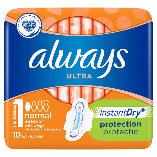 Always Ultra Normal (rozmiar 1) Podpaski ze skrzydełkami x10