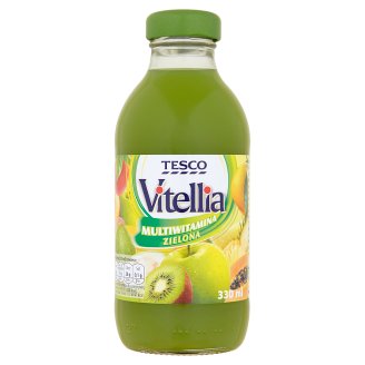 Tesco Vitellia Multiwitamina zielona Napój wieloowocowy 330 ml