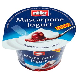 Müller Mascarpone Jogurt wiśnia 130 g