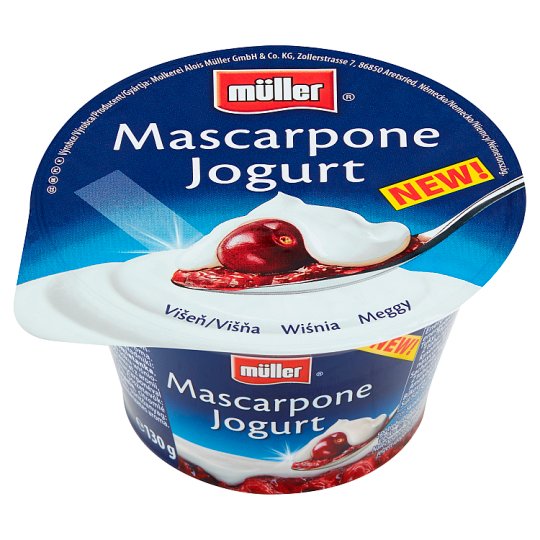 Müller Mascarpone Jogurt wiśnia 130 g