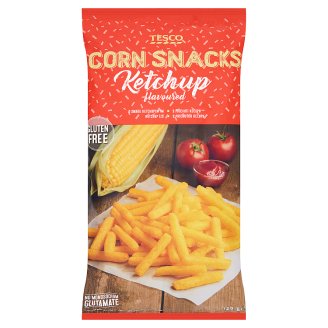 Tesco Chrupki kukurydziane o smaku ketchupowym 125 g