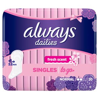 Always Dailies Singles To Go Wkładki higieniczne, 20 szt.