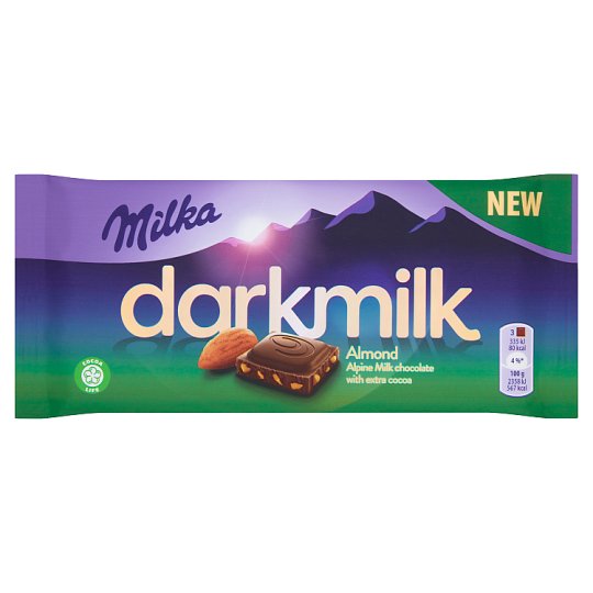 Milka Darkmilk Almond Milk Chocolate 85 g