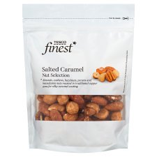 Tesco Finest Jemne slané karamelizované jadrá orechov 150 g