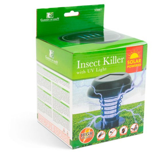 Insect Killer with UV Light, with Grooving Mandrel, Black Tesco Groceries
