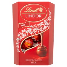 Lindt Lindor Mliečna čokoláda s jemnou tekutou náplňou 200 g