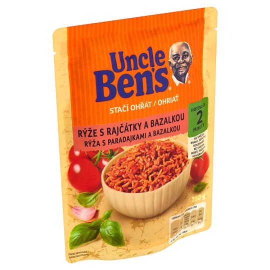 Uncle Ben's Stačí ohriať Rice with Tomatoes and Basil 250 g