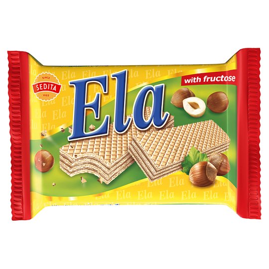 Sedita Ela Oblátky s krémovou lieskovoorieškovou náplňou a fruktózou 40 g