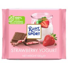 Ritter Sport Chocolate Strawberry and Yogurt 100 g