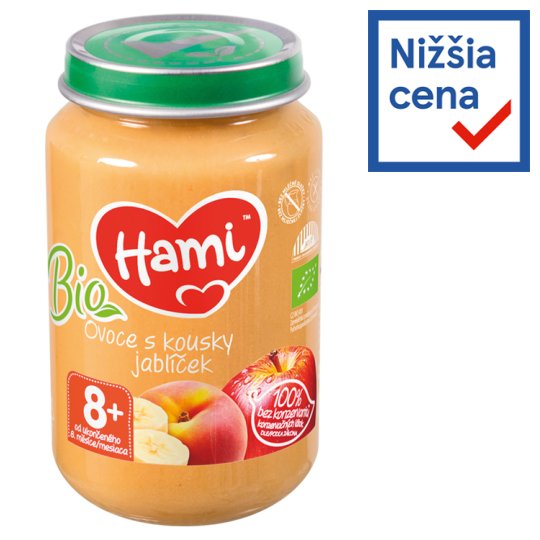Hami príkrm Bio ovocie s kúskami jabĺčok 200 g