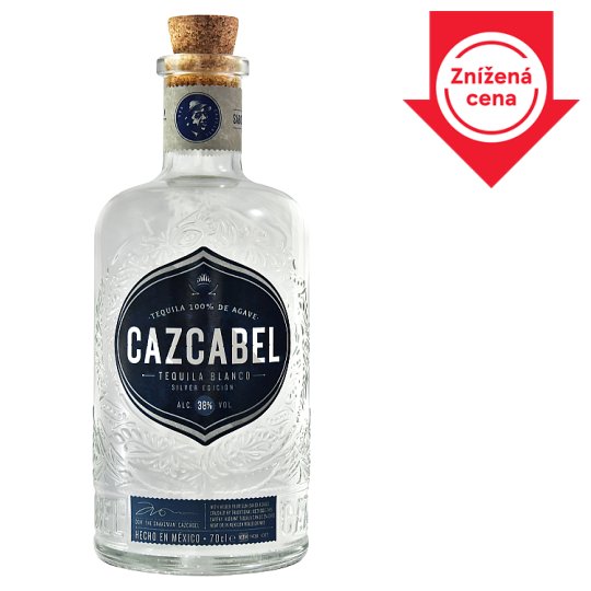 Cazcabel Tequila Blanco 38% 70 cl