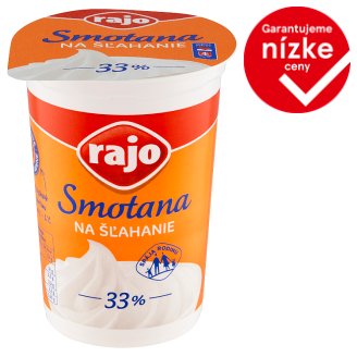 Rajo Smotana na šľahanie 33 % 250 ml