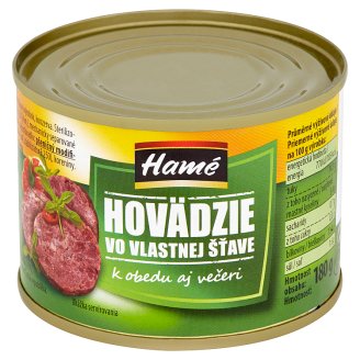 Hamé Hovädzie vo vlastnej šťave 180 g