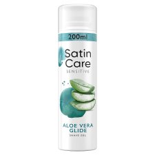 Satin Care Shaving Gel Sensitive Aloe Vera Glide 200ml