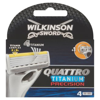 Wilkinson Sword Quattro Titanium Precision náhradné hlavice 4 ks